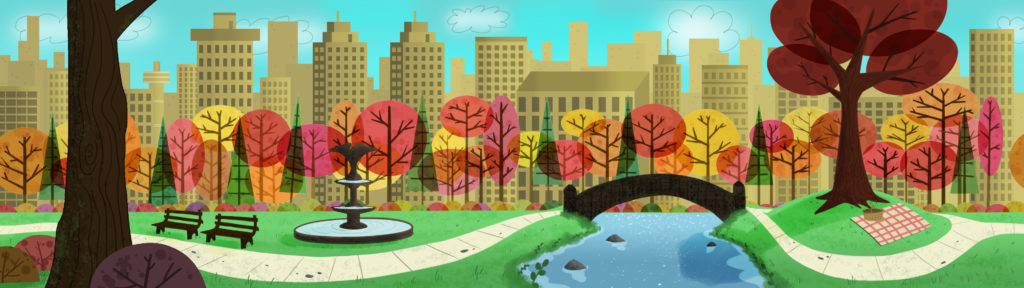 Rodrigo’s background art of Central Park